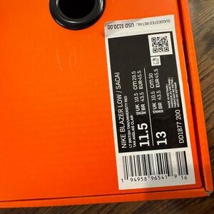 Nike Blazer Low Sacai Sneakers